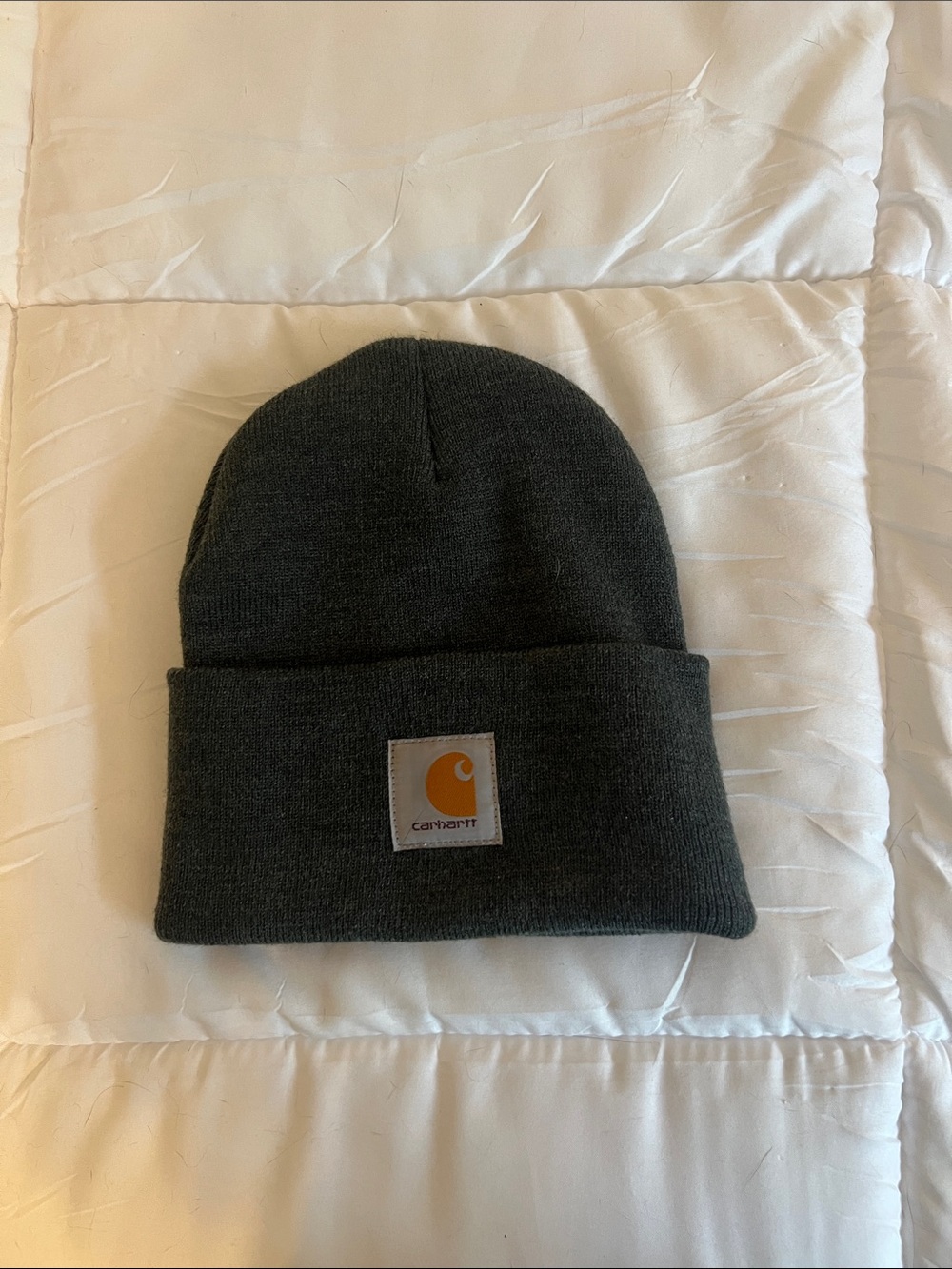 Unisex Carhartt Dark Gray Knit Cuffed Beanie